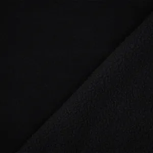 Black Polyester Heavy Weight Polartec Wind Pro Knit Fabric