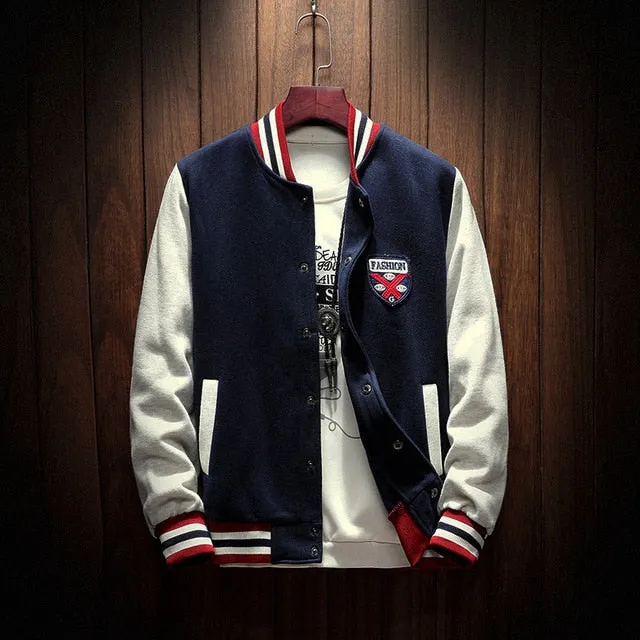 Casual Baseball Bomber Jacket