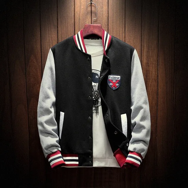 Casual Baseball Bomber Jacket