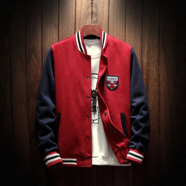 Casual Baseball Bomber Jacket