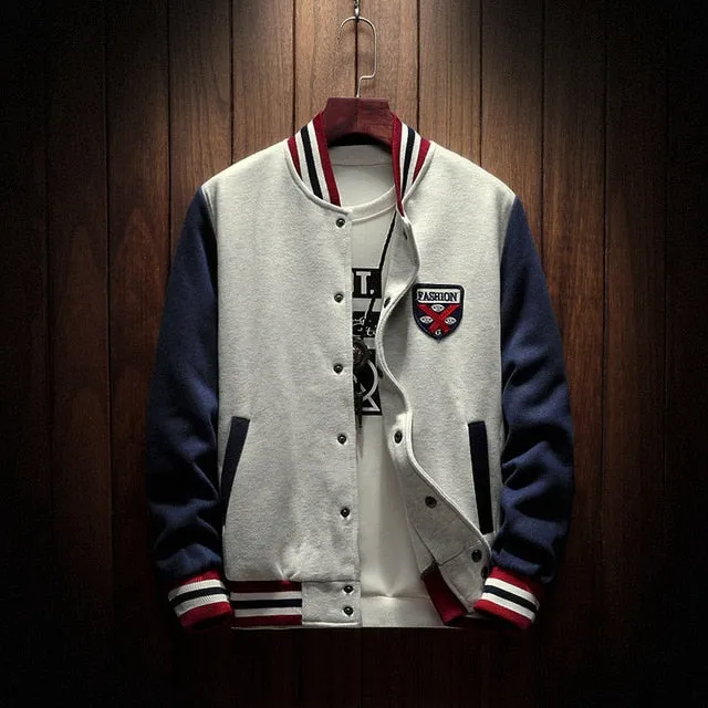 Casual Baseball Bomber Jacket