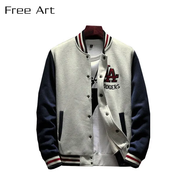 Casual Baseball Bomber Jacket