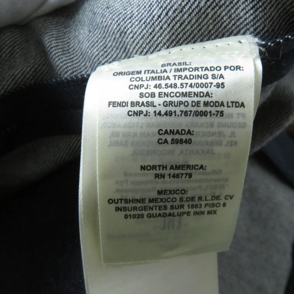 Fendi Mink Fur Logo Denim Jacket, Double-Breasted