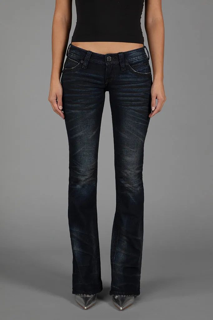 GWEN SUPER LOW-RISE BOOTCUT JEANS