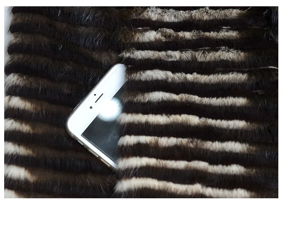 Knitted Mink Fur Coats