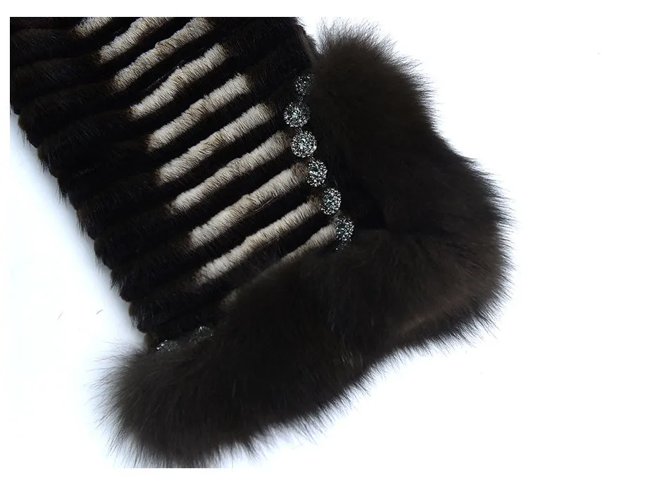 Knitted Mink Fur Coats
