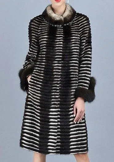 Knitted Mink Fur Coats
