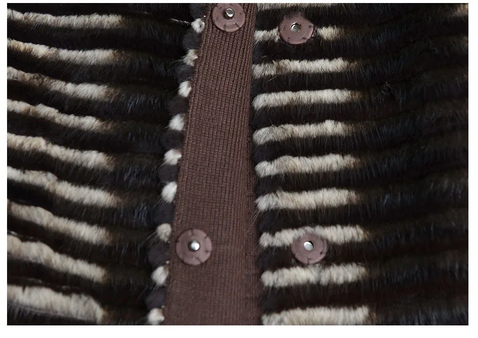 Knitted Mink Fur Coats