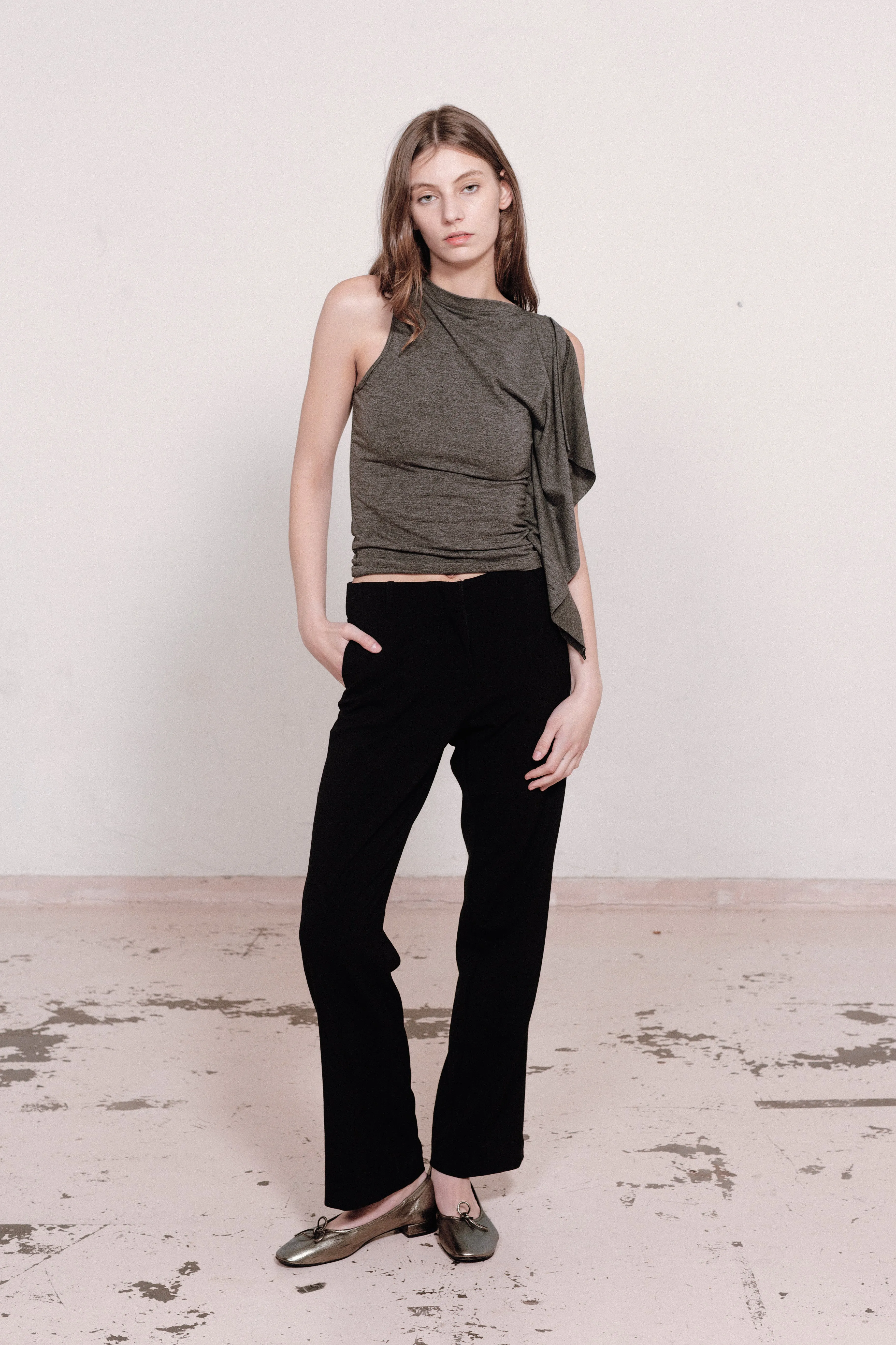 LOU LOU TANK | CHARCOAL