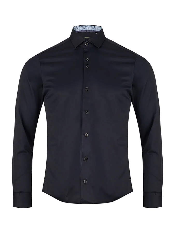 Remus Uomo Kirk Slim Fit Shirt -Black