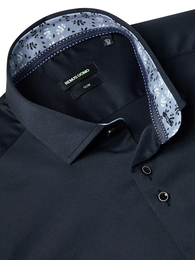 Remus Uomo Kirk Slim Fit Shirt -Black