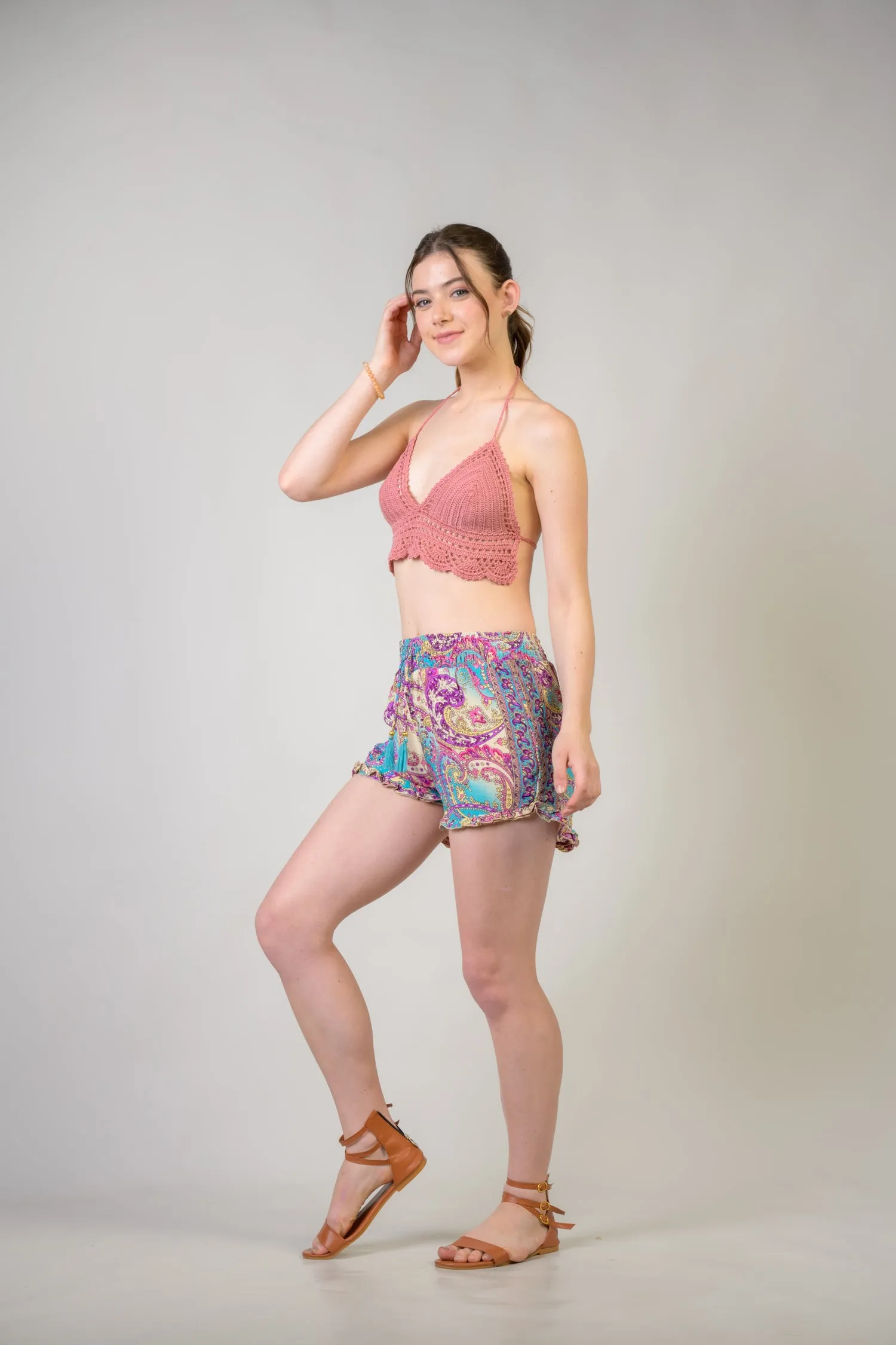 Rhea Patterned Bobbin Shorts