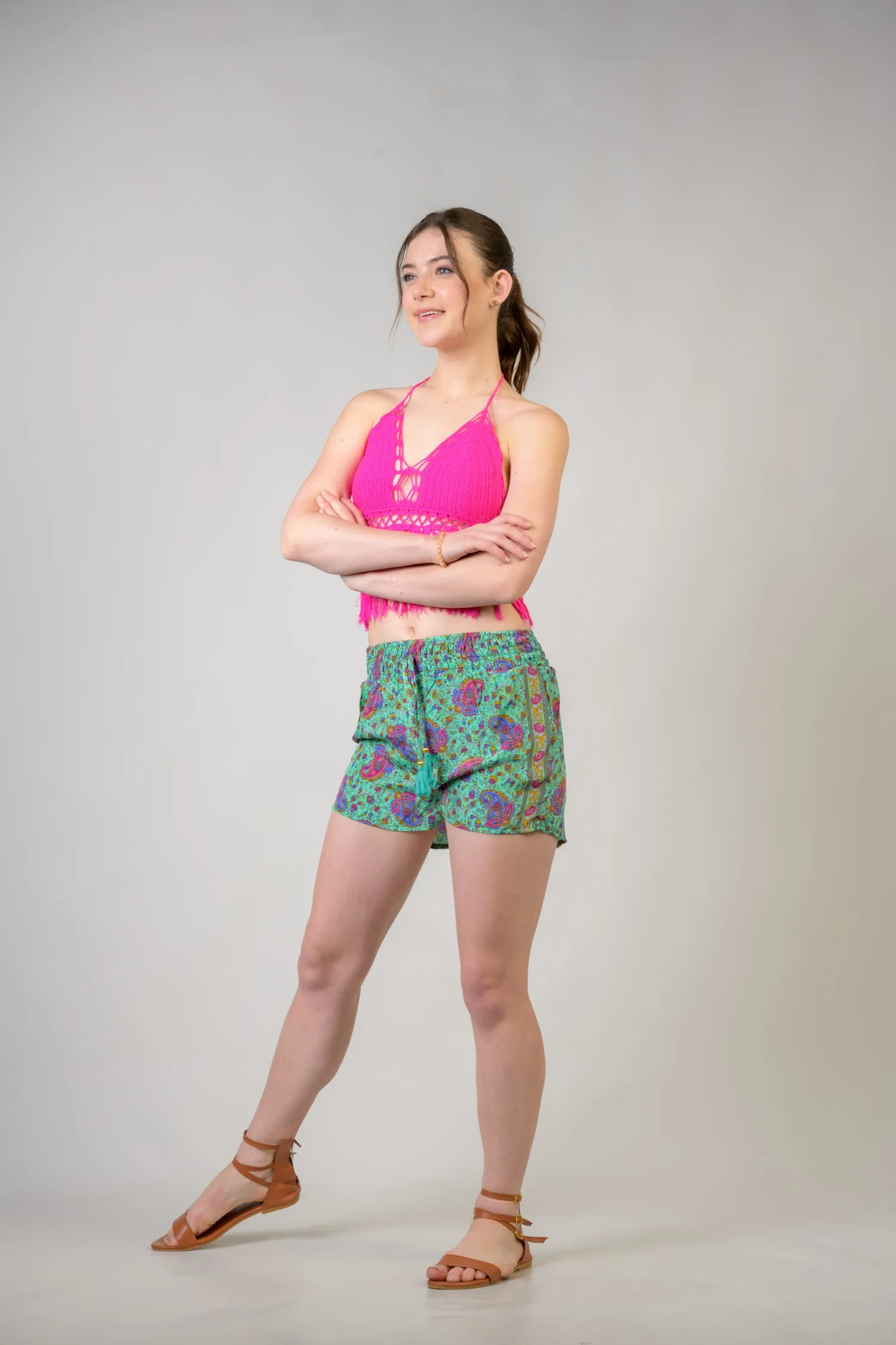 Rhea Patterned Bobbin Shorts