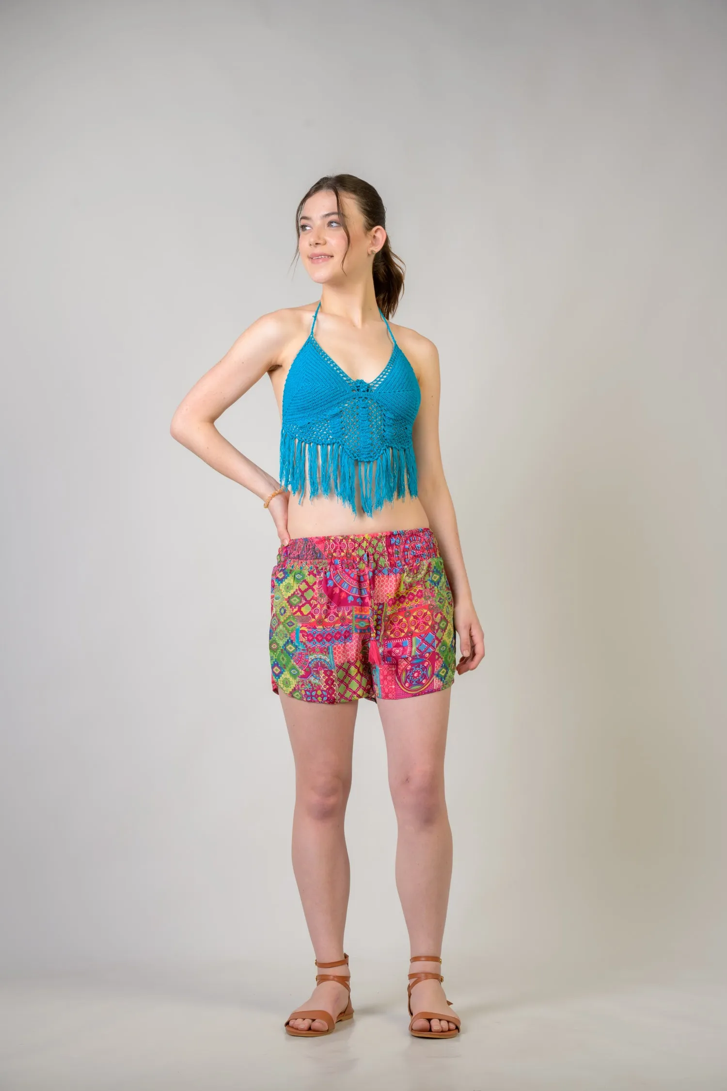 Rhea Patterned Bobbin Shorts