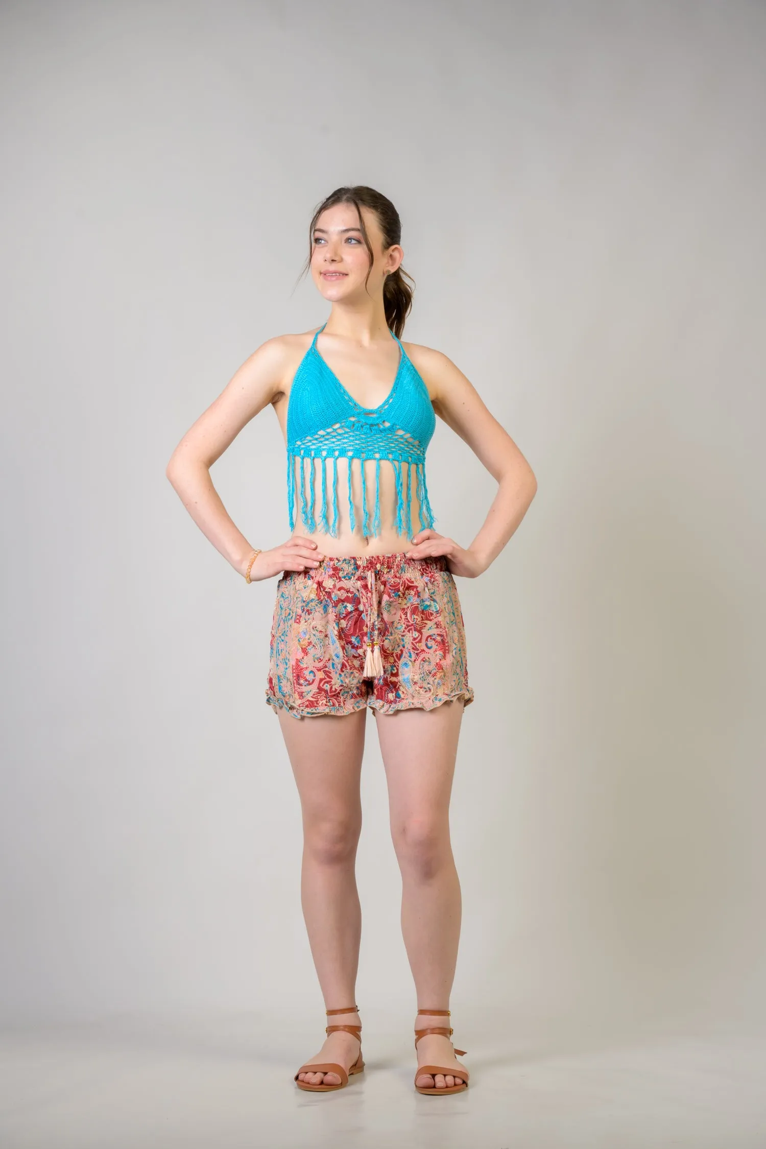 Rhea Patterned Bobbin Shorts