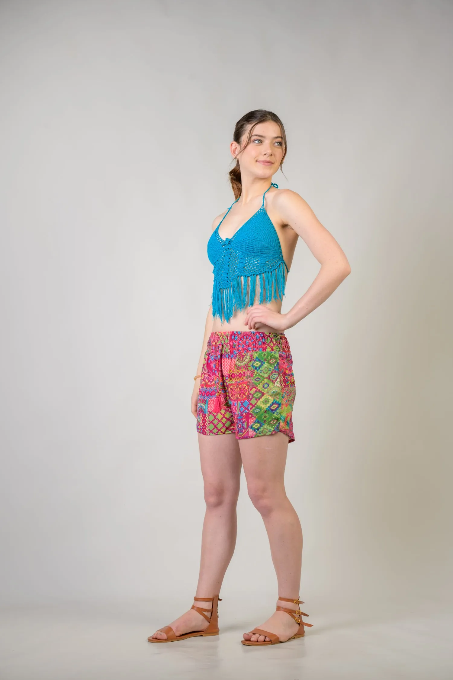 Rhea Patterned Bobbin Shorts