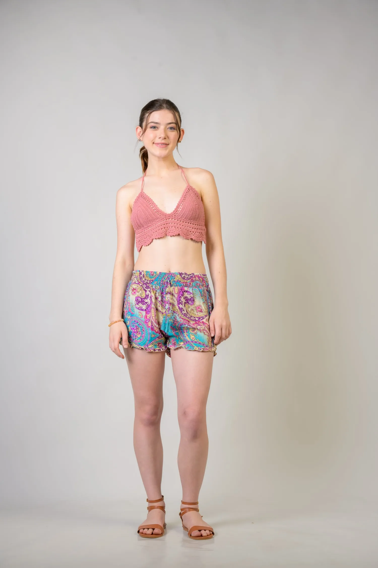 Rhea Patterned Bobbin Shorts