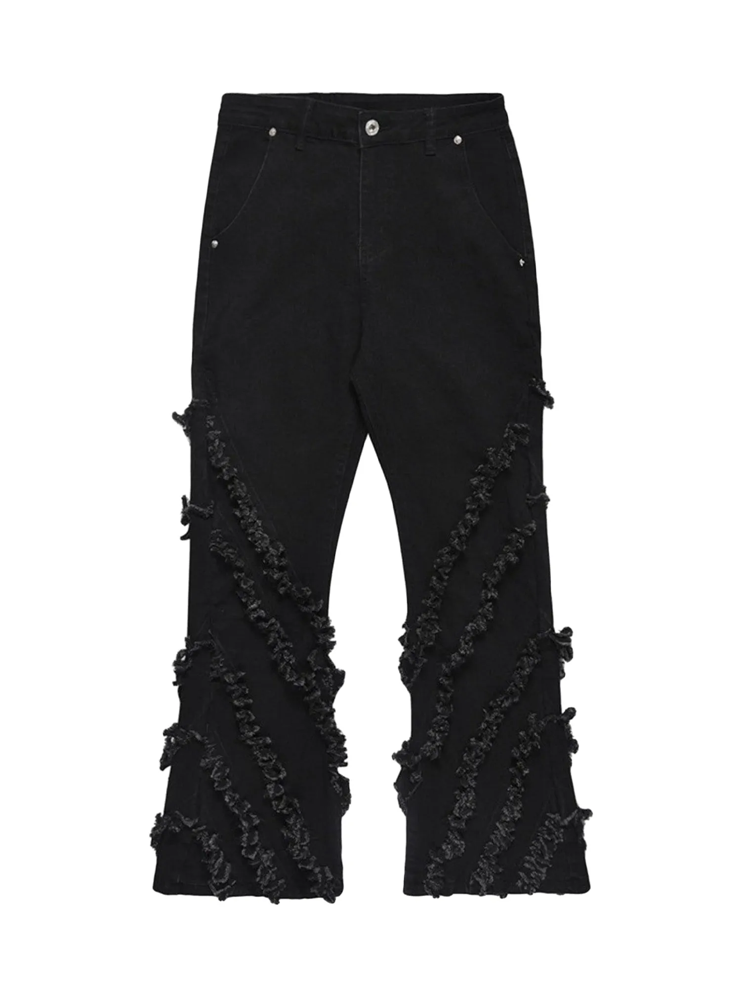 Sneakerhill Vintage Rough Edge Flared Jeans - 1721