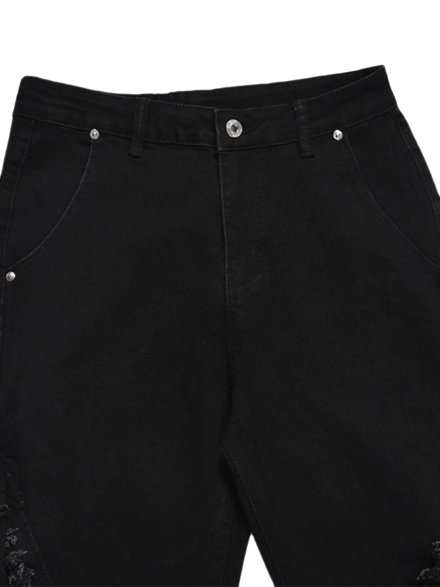 Sneakerhill Vintage Rough Edge Flared Jeans - 1721