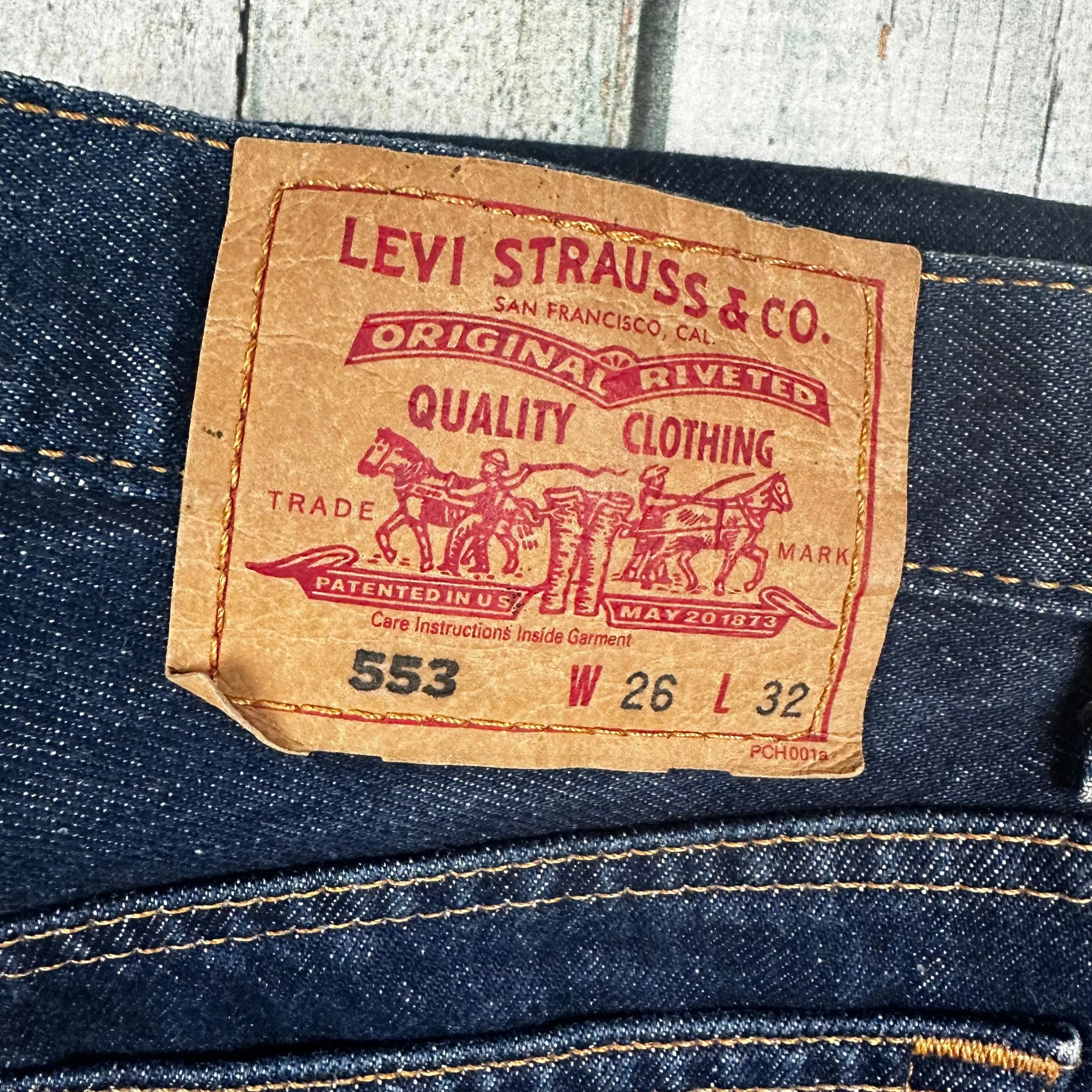 Vintage 1990's  Australian Made Levis 553 Jeans - Size 26/32