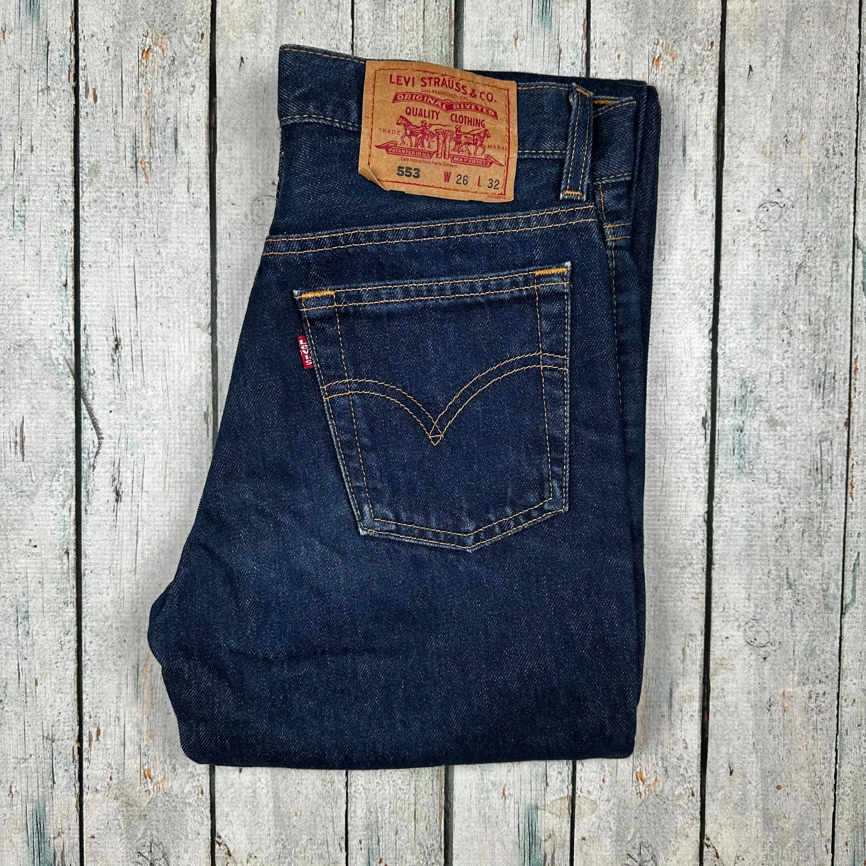 Vintage 1990's  Australian Made Levis 553 Jeans - Size 26/32
