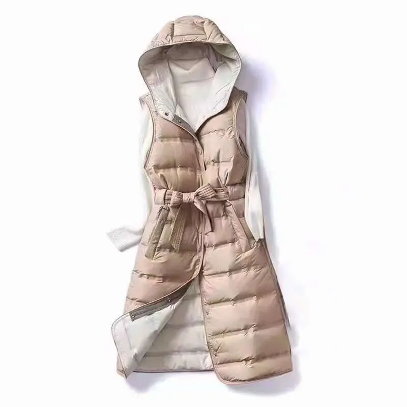 Women's Hooded Lined Vest: Warm & Stylish Outerwear