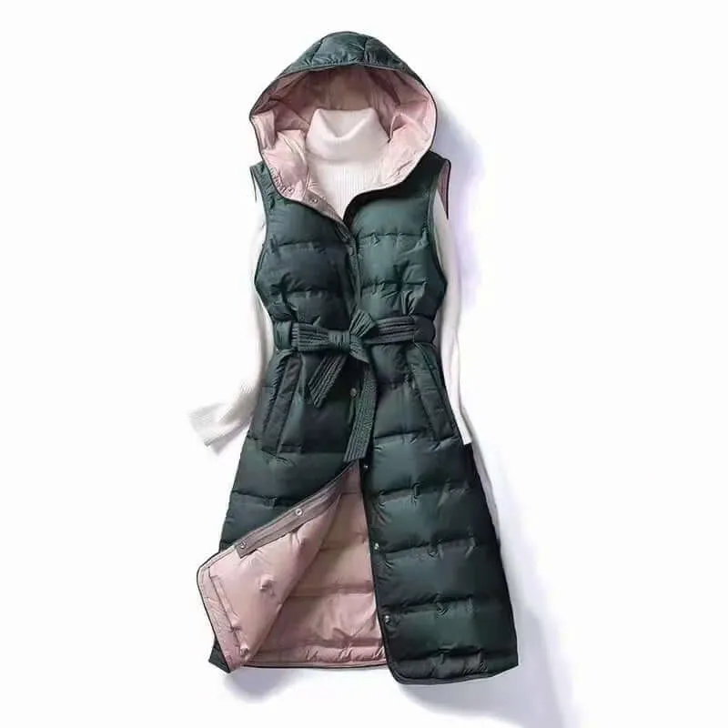 Women's Hooded Lined Vest: Warm & Stylish Outerwear