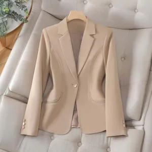 Women's Lapel Collar Blazer: Stylish & Versatile Outerwear
