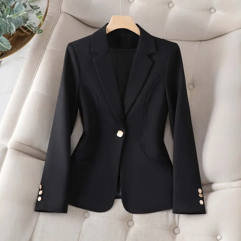 Women's Lapel Collar Blazer: Stylish & Versatile Outerwear